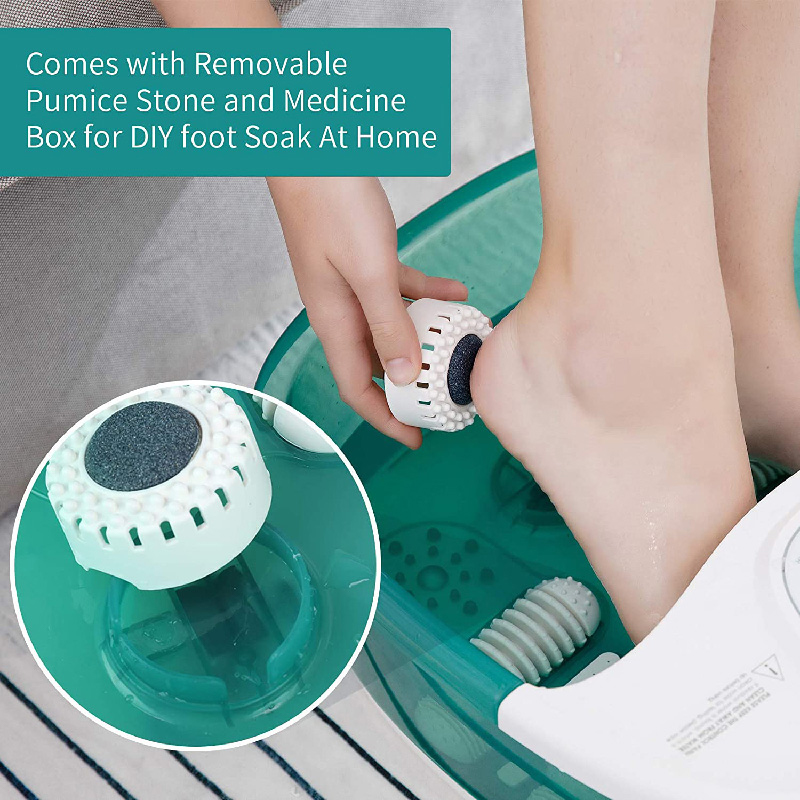 MM-20A-3 Masażer do stóp z funkcją podgrzewania i czterema dużymi rolkami masującymi