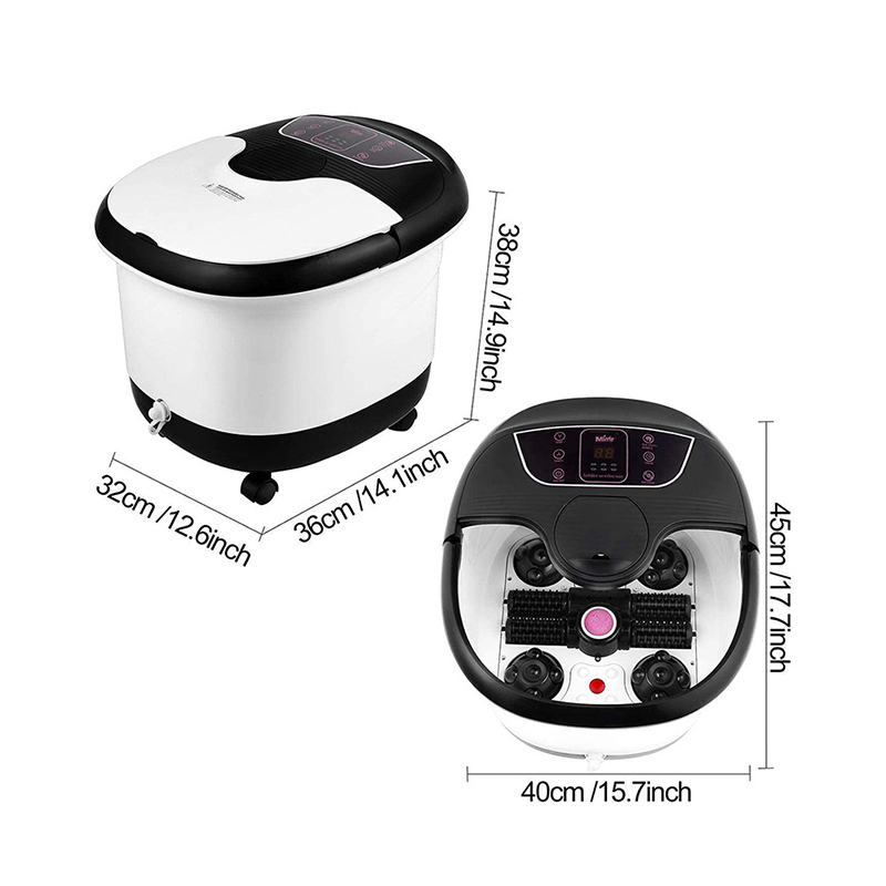 MM-18C Automatyczny masażer do kąpieli stóp z 8 rolkami masującymi i pumeksem