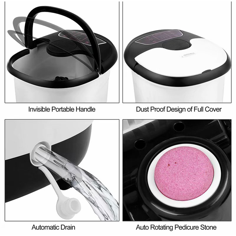 MM-18C Automatyczny masażer do kąpieli stóp z 8 rolkami masującymi i pumeksem